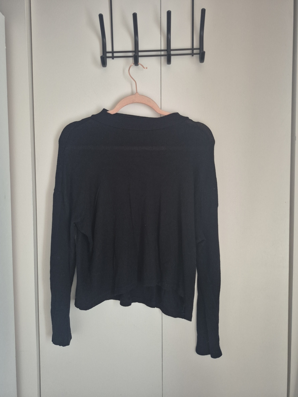 Essentials Black Long-Sleeve Women's Top
